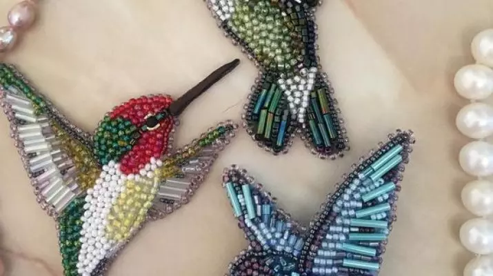 Простая схема плетения колибри из бисера