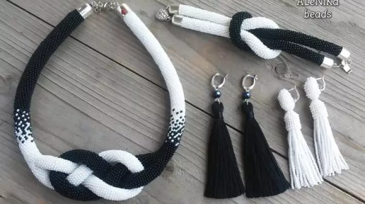 Разновидности техник плетения шнура из бисера