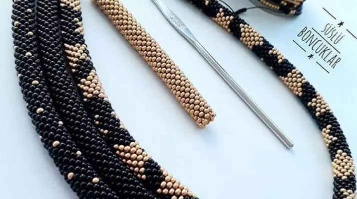 Разновидности техник плетения шнура из бисера