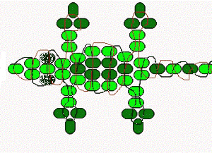 Схема плетения ящерицы